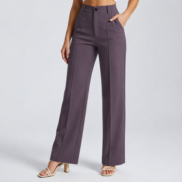 Women’s High Waisted Straight Leg Trousers-Pants for Women-CaldwellVoss