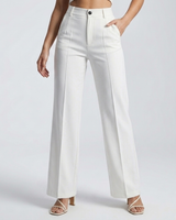 Women’s High Waisted Straight Leg Trousers-Pants for Women-CaldwellVoss