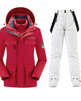 Women’s Hooded Jacket and Suspender Pants Matching Set-Sets for women-CaldwellVoss