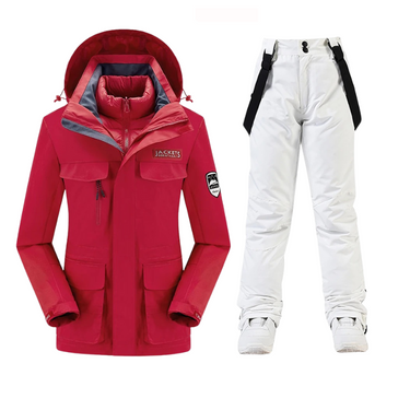 Women’s Hooded Jacket and Suspender Pants Matching Set-Sets for women-CaldwellVoss
