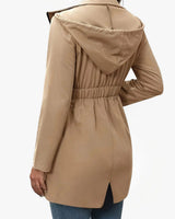 Women’s Hooded Jacket with Elasticated Waist-Jacket for women-CaldwellVoss