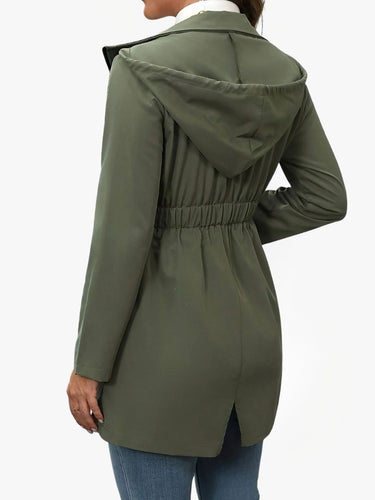 Women’s Hooded Jacket with Elasticated Waist-Jacket for women-CaldwellVoss