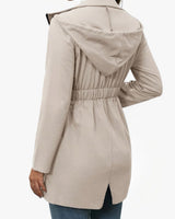 Women’s Hooded Jacket with Elasticated Waist-Jacket for women-CaldwellVoss