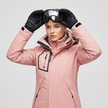 Women’s Hooded Ski Jacket and Pants Set-Sets for women-CaldwellVoss