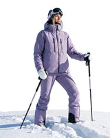 Women’s Hooded Ski Jacket and Pants Set-Sets for women-CaldwellVoss