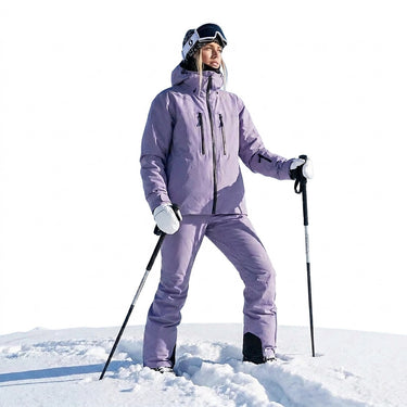 Women’s Hooded Ski Jacket and Pants Set-Sets for women-CaldwellVoss