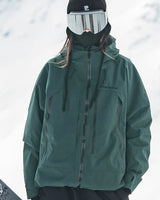 Women’s Hooded Ski Jacket with Zip Pockets-Jacket for women-CaldwellVoss