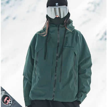 Women’s Hooded Ski Jacket with Zip Pockets-Jacket for women-CaldwellVoss