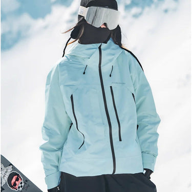 Women’s Hooded Ski Jacket with Zip Pockets-Jacket for women-CaldwellVoss