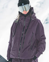 Women’s Hooded Ski Jacket with Zip Pockets-Jacket for women-CaldwellVoss