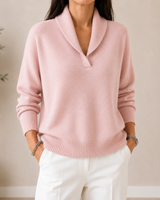 Women’s Knit Pullover with Shawl Collar-Sweaters for Women-CaldwellVoss