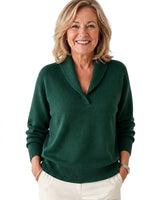 Women’s Knit Pullover with Shawl Collar-Sweaters for Women-CaldwellVoss