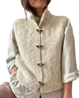 Women’s Knit Vest with Toggle Buttons-Vest for women-CaldwellVoss
