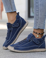 Women’s Lace-Up Low-Top Sneakers with Side Strap-Footwear for women-CaldwellVoss