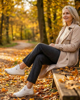 Women’s Lace-Up Low-Top Sneakers with Side Strap-Footwear for women-CaldwellVoss