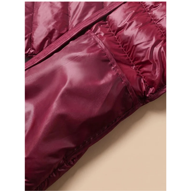 Women’s Long Puffer Jacket with Hood and Zip Closure-Jacket for women-CaldwellVoss