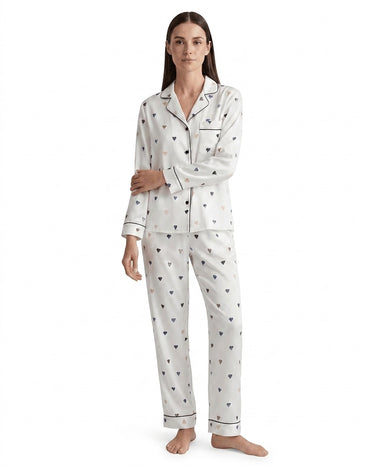 Women’s Long Sleeve Button Down Pajama Set-Sets for women-CaldwellVoss