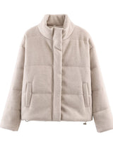 Women’s Long Sleeve Button Front Jacket-Jacket for women-CaldwellVoss