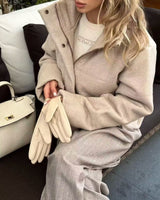 Women’s Long Sleeve Button Front Jacket-Jacket for women-CaldwellVoss