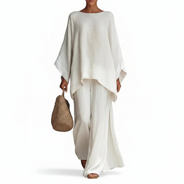 Women's Long Sleeve Tunic and Wide Leg Pant Set-Sets for women-CaldwellVoss