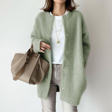 Women’s Longline Knit Cardigan with Snap Closures-Cardigan for women-CaldwellVoss