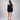Women’s Off-Shoulder Mini Dress with Long Sleeves and Ruched Panels-Mini Dress-CaldwellVoss