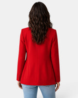 Women’s Open Front Blazer with Flap Pockets-Blazer for women-CaldwellVoss
