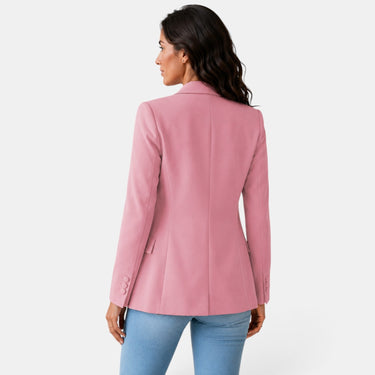 Women’s Open Front Blazer with Flap Pockets-Blazer for women-CaldwellVoss