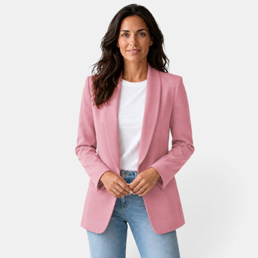Women’s Open Front Blazer with Flap Pockets-Blazer for women-CaldwellVoss