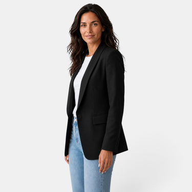 Women’s Open Front Blazer with Flap Pockets-Blazer for women-CaldwellVoss