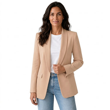 Women’s Open Front Blazer with Flap Pockets-Blazer for women-CaldwellVoss