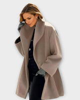 Women’s Oversized Coat with Wide Lapel-Coats for women-CaldwellVoss