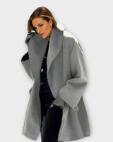 Women’s Oversized Coat with Wide Lapel-Coats for women-CaldwellVoss