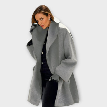 Women’s Oversized Coat with Wide Lapel-Coats for women-CaldwellVoss