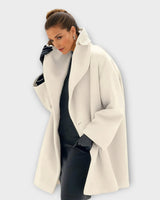 Women’s Oversized Coat with Wide Lapel-Coats for women-CaldwellVoss
