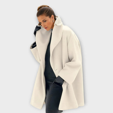 Women’s Oversized Coat with Wide Lapel-Coats for women-CaldwellVoss
