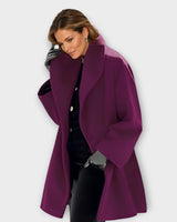Women’s Oversized Coat with Wide Lapel-Coats for women-CaldwellVoss