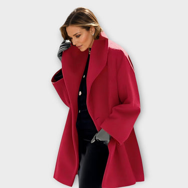 Women’s Oversized Coat with Wide Lapel-Coats for women-CaldwellVoss