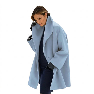 Women’s Oversized Coat with Wide Lapel-Coats for women-CaldwellVoss