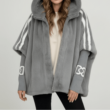 Women’s Oversized Faux Fur Hooded Jacket-Jacket for women-CaldwellVoss
