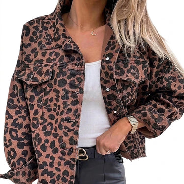 Women’s Oversized Leopard Print Denim Jacket-Jacket for women-CaldwellVoss