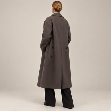 Women’s Oversized Long Wool Coat-Coats for women-CaldwellVoss