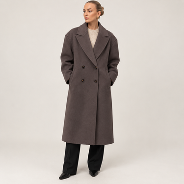 Women’s Oversized Long Wool Coat-Coats for women-CaldwellVoss