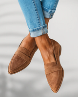 Women’s Pointed Toe Loafers with Strap Detail-Footwear for women-CaldwellVoss