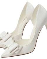 Women’s Pointed Toe Stiletto Pumps with Bow Detail-Footwear for women-CaldwellVoss