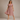 Women's Polka Dot Smocked Midi Dress Dusty Rose