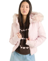 Women’s Puffer Jacket with Faux Fur Hood-Jacket for women-CaldwellVoss