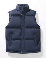 Women’s Puffer Vest with Stand Collar-Vests for women-CaldwellVoss