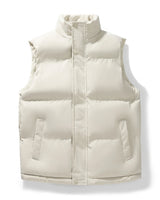 Women’s Puffer Vest with Stand Collar-Vests for women-CaldwellVoss