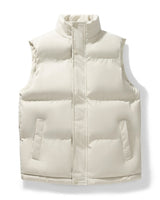 Women’s Puffer Vest with Stand Collar-Vests for women-CaldwellVoss